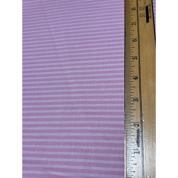 Pink & Pink Striped Cotton Fabric by Ro Gregg 19" x 36" Quilting Sewing Material - Picture 4 of 6